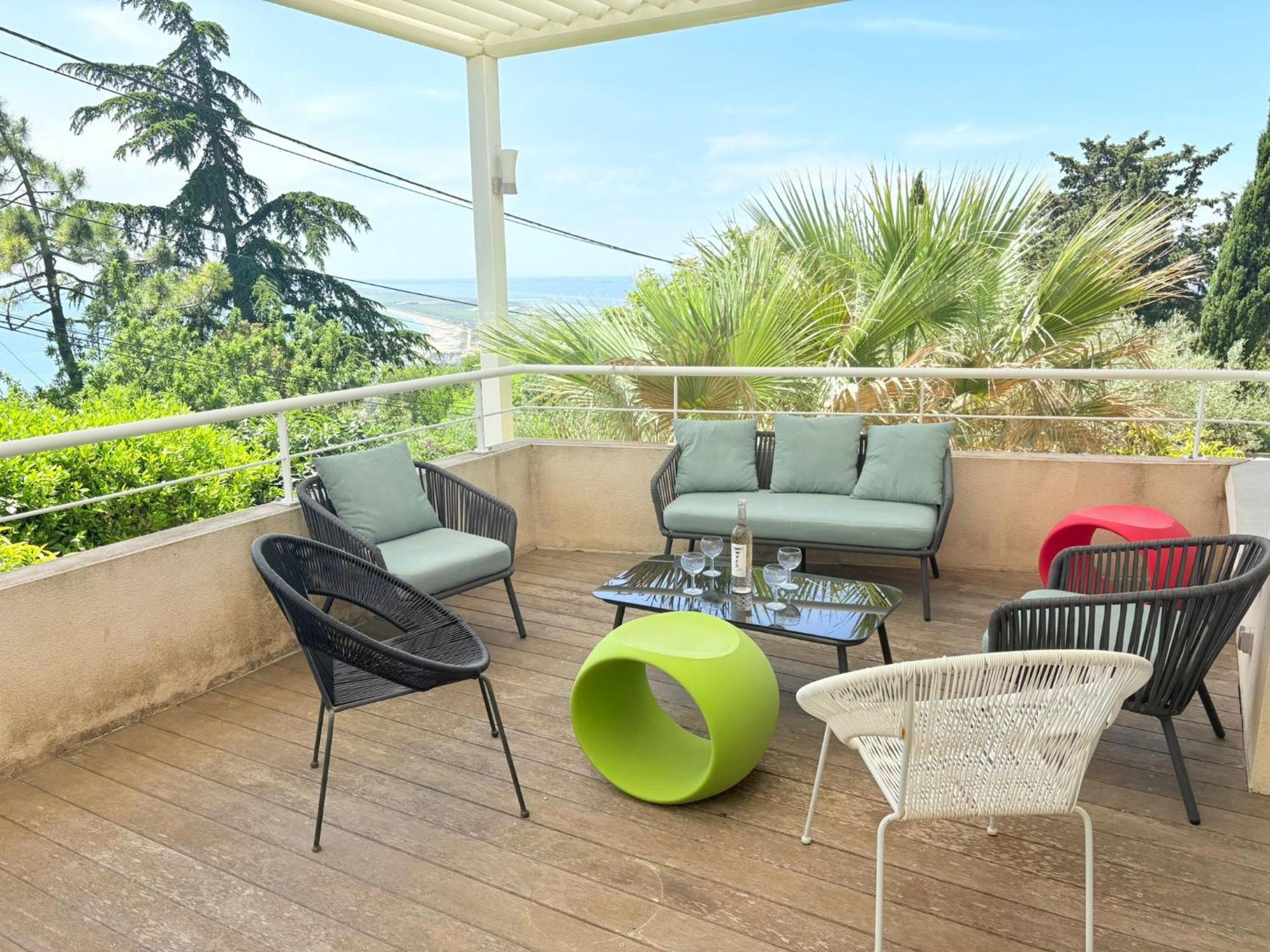 Atlantide - Somptueuse Villa Classee 4 Etoiles - Saint-Clair - Vue Exceptionnelle - Piscine Sete Ngoại thất bức ảnh